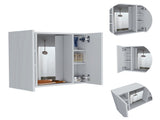Ellegrini 1-Drawer Medicine Cabinet White B06280134