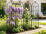71 x 20 Inch Garden Trellis 4 Pack Rustproof Metal Decorative Trellis for Climbing Plants Outdoor 40069134