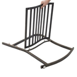 ZNTS Flat Tube Single Rocking Chair Bronze Color 36133929