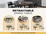 Extendable table,DINING TABLE,OFFICE TABLE,COFFEE TABLE,metal leg,MDF top,100/140/180x100x75cm,BLACK W234P288307