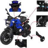 ZNTS Electric Motorcycle for Kids, kids ride on motorcycle, 12V Electric Dirt Bike with Training Wheels, W1760P169963