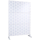 Outdoor & Indoor Privacy Metal Privacy 76" H48" W, Freestanding Decorative Privacy W465P193207