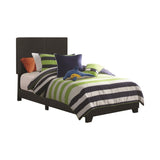 Black Twin Panel Bed B062P155553