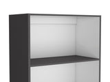 Zachary Matt Gray and White Tier Storage Shelves Bookcase B062P175159