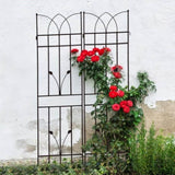 4 Pack Metal Garden Trellis 71" x 17.7" Rustproof Trellis for Climbing Plants Outdoor Flower Support W1586P147482