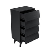 4 Drawer Double Dresser Features Vintage-style and Bevel Design W578P170158