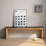 Dining Bench, Wood Bench Multicolored Bench Indoor Home Bedroom Bed End Restaurant Modern Hallway W2729P198989