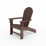 Brown Adirondack Chair Premium HDPE Poly Lumber for Pool, Patio, and Garden Elegance B195P198781