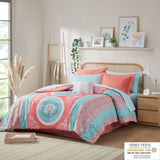 Queen Boho Comforter Set with Bed Sheets B03595825
