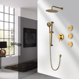 Shower System with Shower Head, Hand Shower, Slide Bar, Bodysprays, Shower Arm, Hose, Valve Trim, W928104462