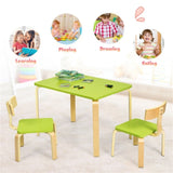 ZNTS Wooden tables and chairs for children 85400128