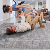 LOOM & LUXE Collection 5X7 Ivory/Beige/Oriental Non-Shedding Living Room Bedroom Dining Home Office B335P289423