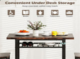 3-Piece Dining Table Set , Space-Saving Tuck-under Chair Design 89908797