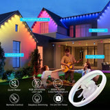 19.7 inches fan light RGB color lights three color temperature 6-speed adjustable wind power W1962P235208