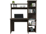 Aramis Desk, Five Shelves, Two Superior Shelves, Smokey Oak B097132896