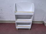 Kids Bookshelf, 3-Tier Bookcase, Book Organizer, toy Storage Cabinet Organizer, White 33748394