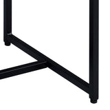Weathered Oak and Black Rectangular End Table B062P181351