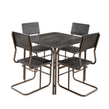 ZNTS 5-Piece Wood Table & 4 Chairs,Modern Dining Table Furniture Set for Home, Kitchen, Dining W2167P168772