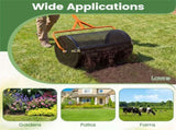 24" Lawn Topdressing Spreader with 0.75"0.5" Mesh, Compost Spreader for Soil Sand Fertilizer Orange 80497758