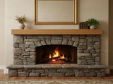 60'' Fireplace Mantel Fir Wood Wall-Mounted & Floating Shelf for Home Decor with Flat Surface W2640P386627