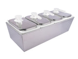 8L Stainless Steel Sauce Pump Dispenser Squeeze Condiment Dispensing Container Condiment Pump 02010856