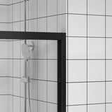 44-48"x76" Aluminum Frame Double Sliding Shower Door,Bypass Bathroom Sliding Door with Premium 1/4" W2011P325512
