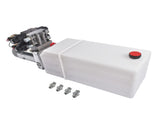 Hydraulic Power Unit 8 Quart Double-Acting Hydraulic Pump 12V DC 1.6KW 3200 PSI for Dump Trailer, 02328386