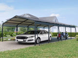 1326.5 FT Carport, Heavy Duty Carport Canopy with Galvanized Steel Roof and Frame, Metal Carport W540P478290