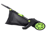 Hand Push Lawn Sweeper, 21 Inch Leaf & Grass Collector 2.8 cu. ft Hopper Bag Capacity. with W465P498188