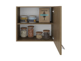Sterling Wall Cabinet with 1 Door and 2 Shelves, Natural Oak B097P474307