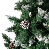 ZNTS Christmas Tree 7FT 1350 Branch Flocking Spray White Tree Plus Pine Cone 59813333