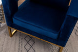 Lenola Contemporary Upholstered Accent Arm Chair, Blue T2574P164509