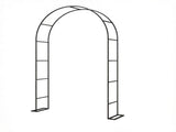 8 ft Black Steel Garden Arbor Trellis Large Base Arch Stand for Backyard Garden & Wedding Entrance 86372504