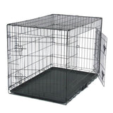 42" Pet Kennel Cat Dog Folding Steel Crate Animal Playpen Wire Metal 14942781