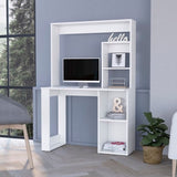 Carroll Computer Desk with Hutch and Storage Shelves B128P148681