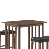 ZNTS Brown 3-Piece Counter Dining Set B062P153720