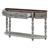 U_STYLE 52''Modern and Contemporary Curved Console Table Sofa Table Entryway Table for Hallway N711P186862E