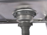 39.3 Stainless Steel Commercial Kitchen Sink Outdoor Sink with 2 Inserts, 3 Slots for Restaurant 99584050