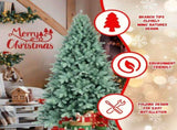 Artificial 4ft Blue green Tint Christmas Tree with 475 PE/PVC Mixed Branch Tips, memory wireiron 72738893