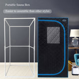 Portable Black Full Size Steam Sauna tentPersonal Home Spa, with Steam Generator, Remote Control, W782109843