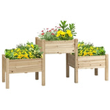 Wooden PlanterFlower shelf,Wood Planter Box-Natural 51657231