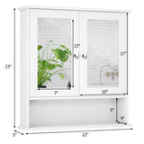 White bathroom cabinet with mirror 16483576