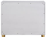 Metallic Silver and Champagne 3-Drawer Console Cabinet B062P209180