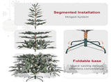 7ft Unlit Aspen Fir Artificial Christmas Tree, Green 84239406