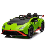 ZNTS Lamborghini Huracan Sto 24V Kids Electric Ride-On Drift Car: Speeds 1.86-5.59 MPH, Ages 3-8, Foam W1396P155008