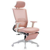 ZNTS High Back Office Chair with 2d armrest and foot rest, tilt function max 128°,pink W1411118679