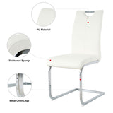 Modern Dining Chairs with Faux Leather Padded Seat Dining Living Room Chairs Upholstered Chair with W210127280