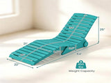 HDPE In-Pool Lounge Chair with Rear Rolling Wheels, 450 LBS Capacity S-Curve Ergonomic Pool Chaise 69113476