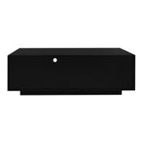 Modern High Glossy Rectangle Coffee Table, Stylish Center Table Storage Space, Accent Furniture 12830033