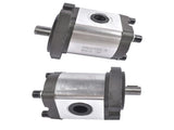 2x Hydraulic Gear Pump Cast Iron Counter-Clockwise & Clockwise 3/4" Keyed Shaft 55431081